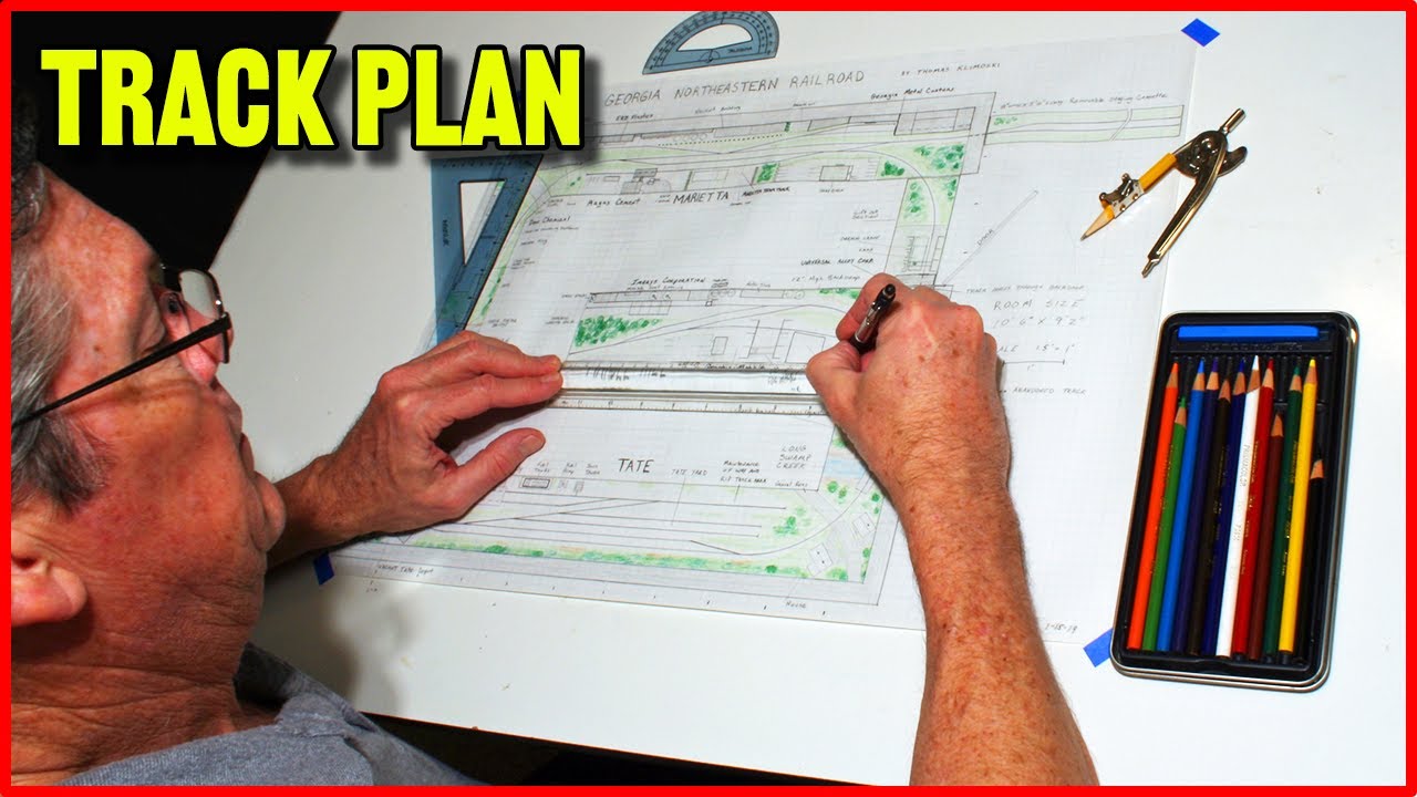 How to Draw a Trackplan based on a real railroad!  With Tom Klimoski
