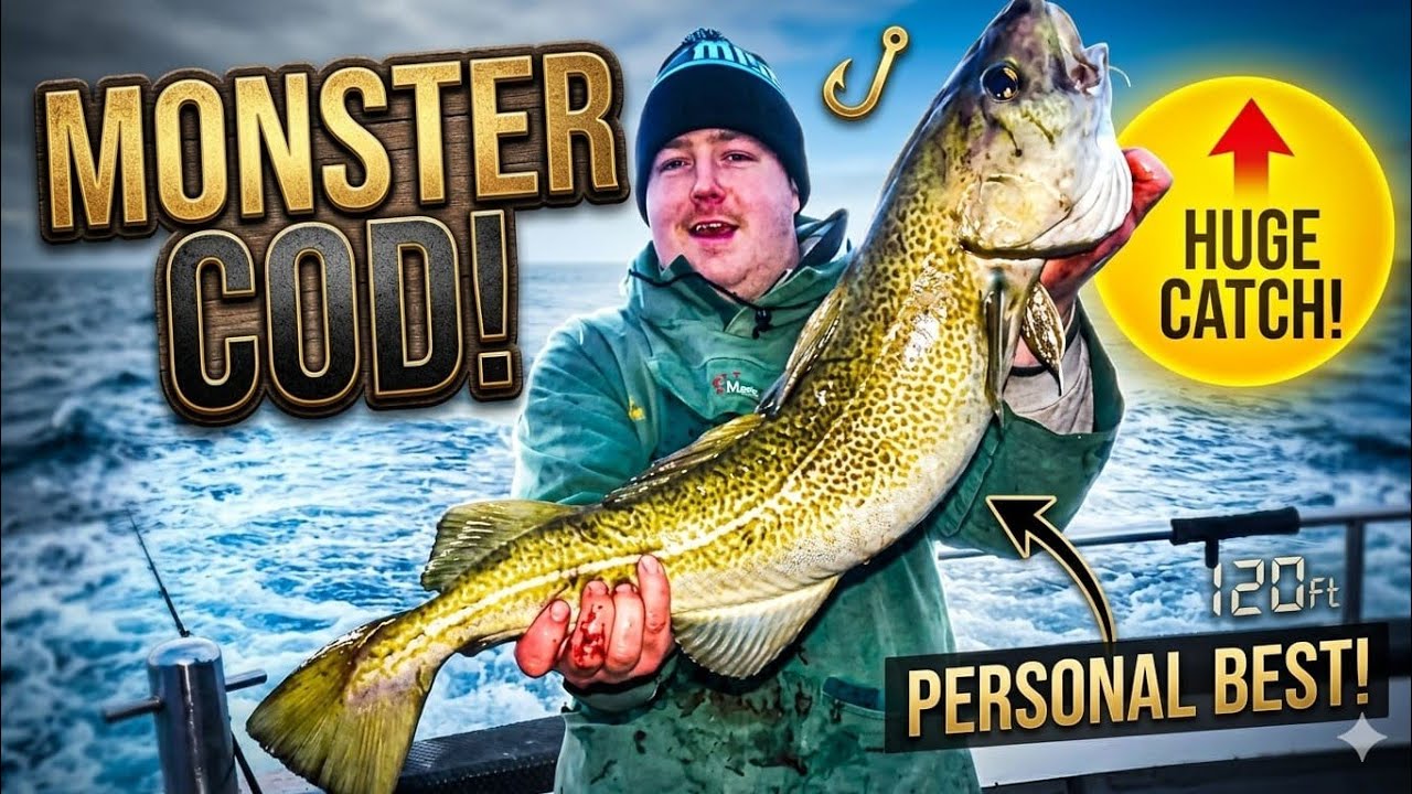 Fishing for NORTHEAST COD  🎣🎣🎣🎣🎣#northsea #fishing