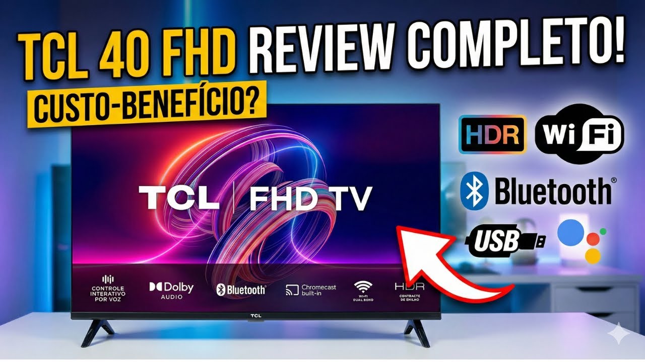 Smart TV TCL 40” FHD HDR Android TV VALE A PENA ? 🔥 Google TV, Dolby Audio e ÓTIMO CUSTO-BENEFÍCIO!