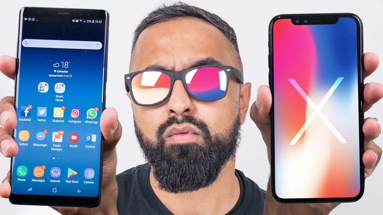 iPhone X против Samsung Galaxy Note 8