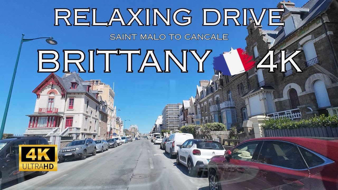 Driving BRITTANY Saint Malo to Cancale | Autofahrt in der Bretagne | 4k and 60 FPS