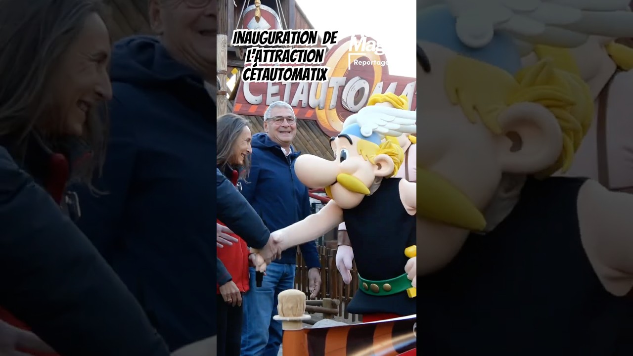 Inauguration de l&rsquo;attraction C&eacute;tautomatix au Parc Ast&eacute;rix