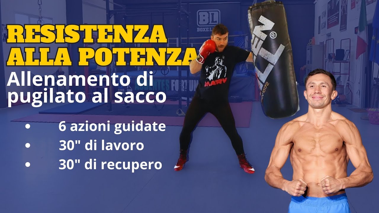 Ripetute 30 - 30 - Allenamento al sacco specifico per i pugili - RESISTENZA ALLA POTENZA