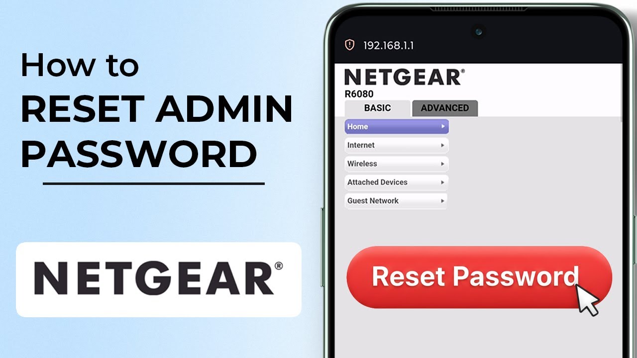 ✅ How to reset admin password on NETGEAR router on phone | Admin reset v1