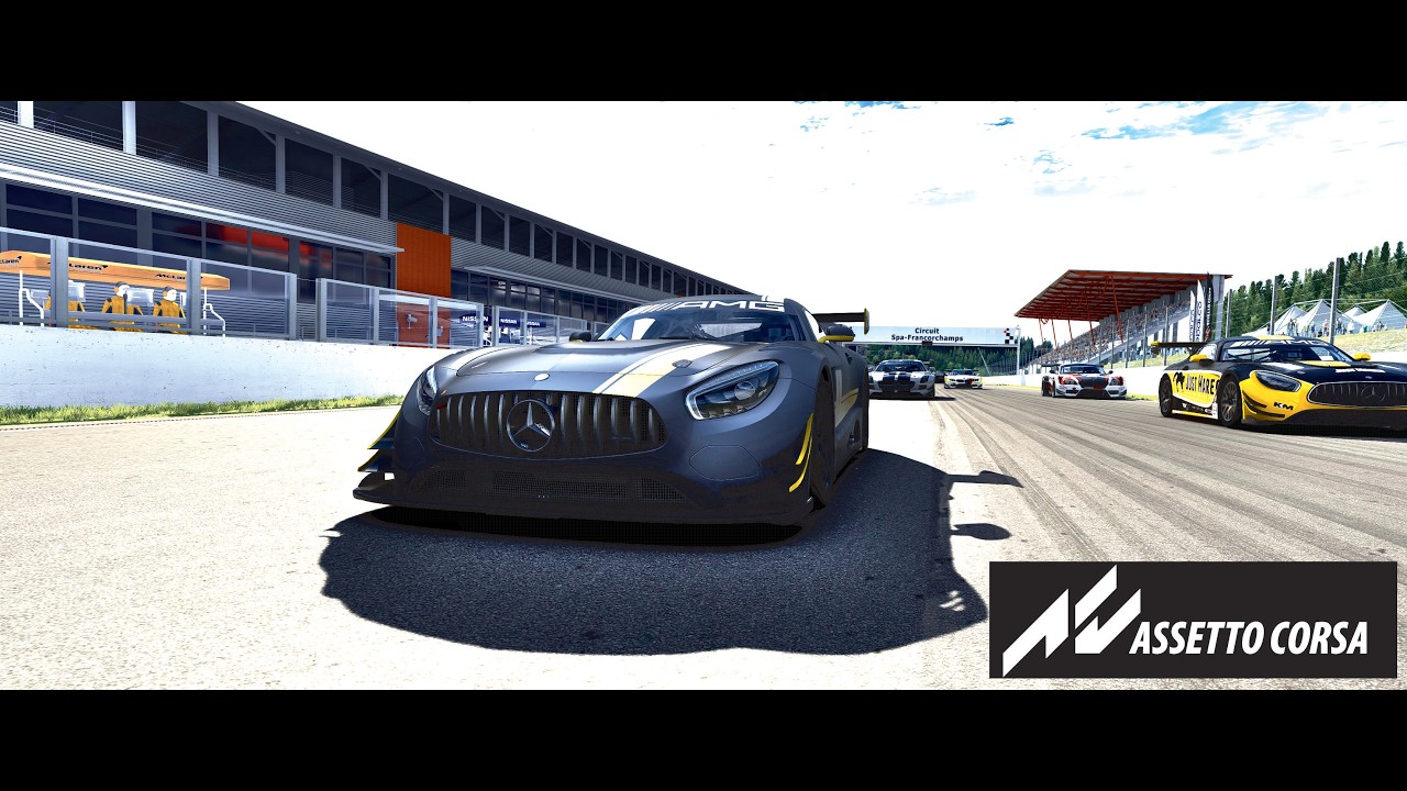 Одно из испытаний в Assetto Corsa.
