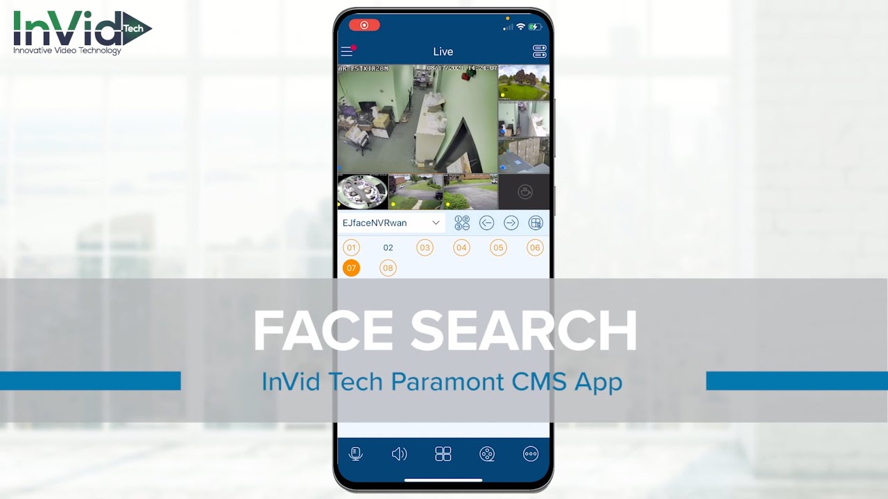 Face Search with the Paramont CMS Mobile App