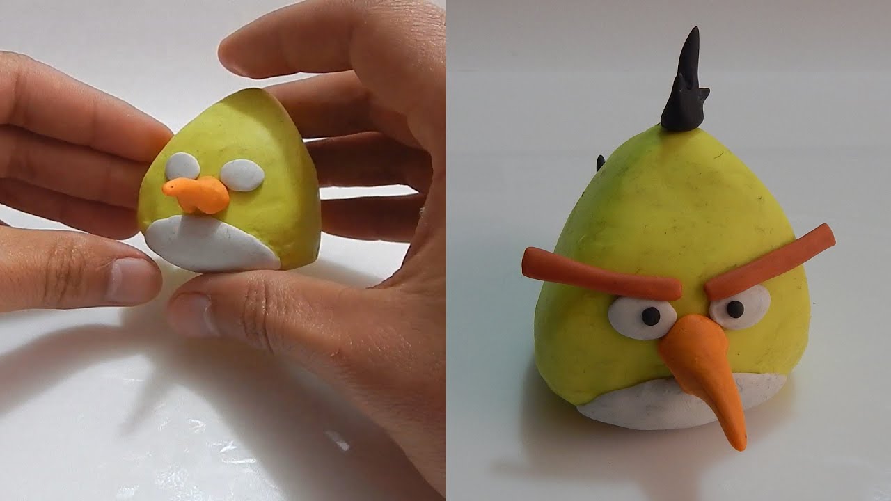 Como Hacer a Chuck en Plastilina 🟡(CHUCK)🟡 Clay Tutorial (ANGRY BIRDS)