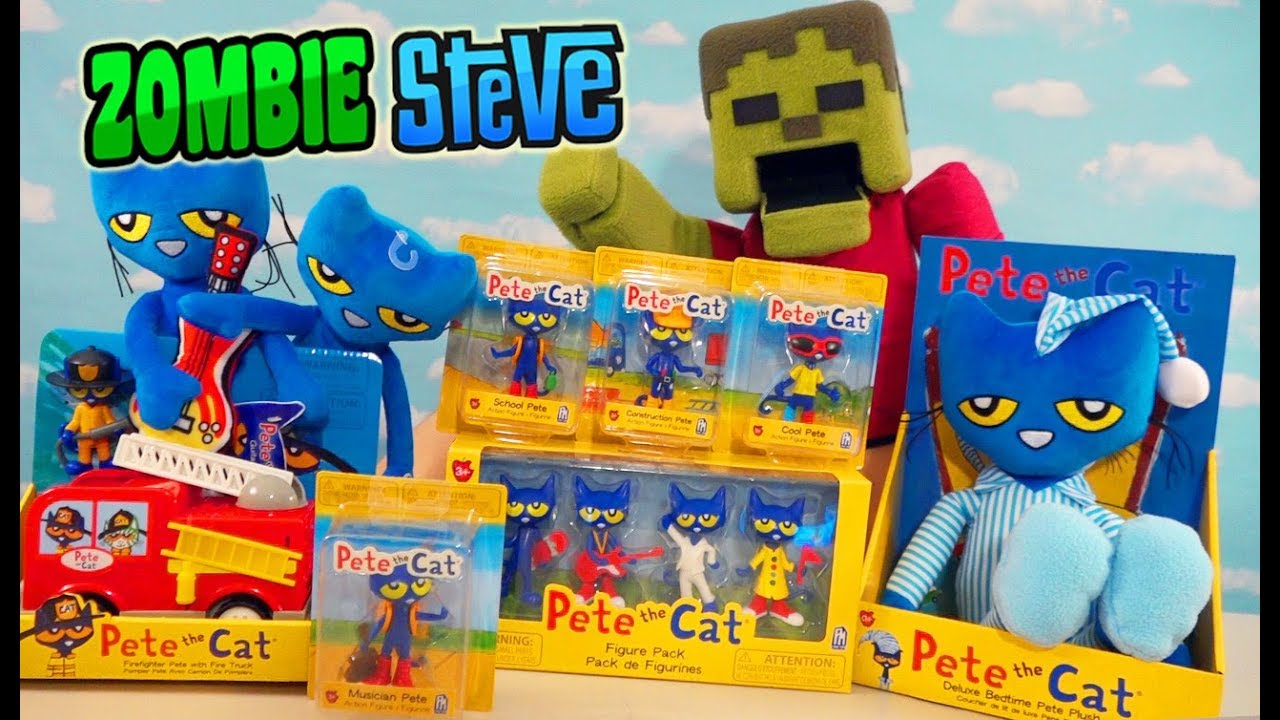 PETE the CAT Huge TOY & PLUSH Book Unboxing! Zombie Steve