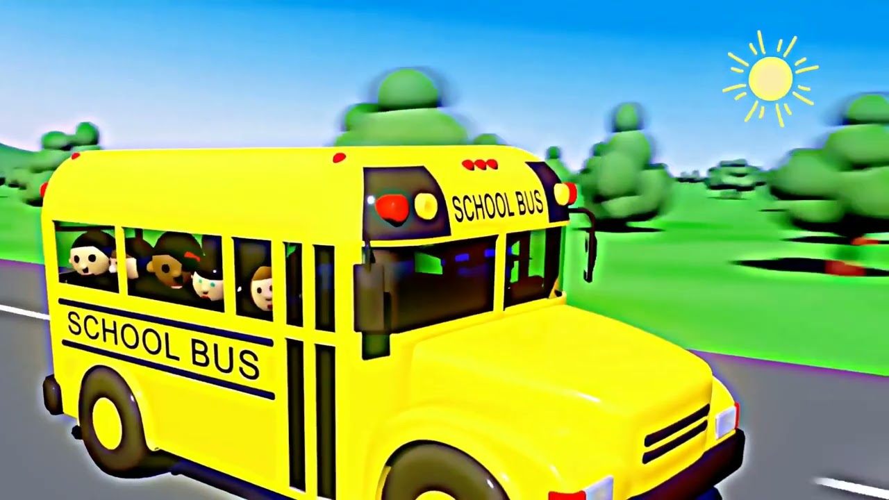Wheels on the Bus Nursery Rhyme | Fun Kids Song 🎶