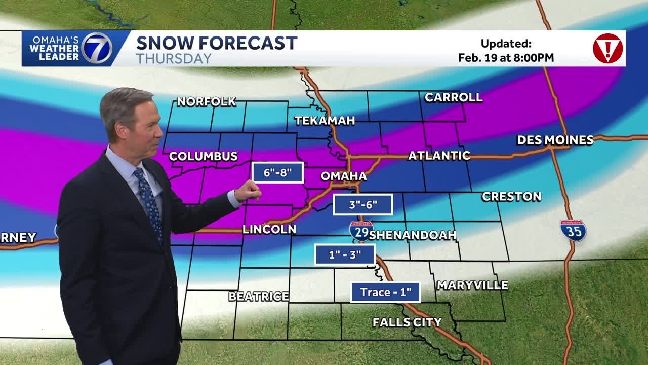 Big snow totals around the Omaha area
