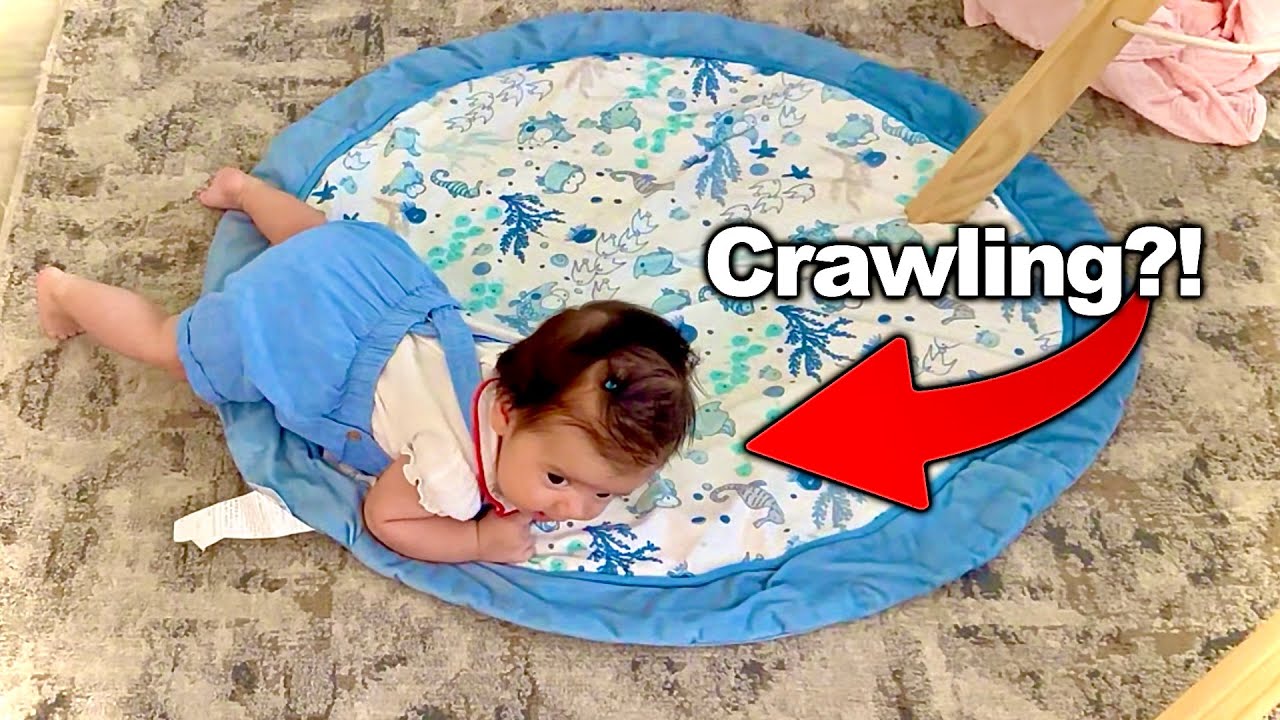 She's Trying To CRAWL!!