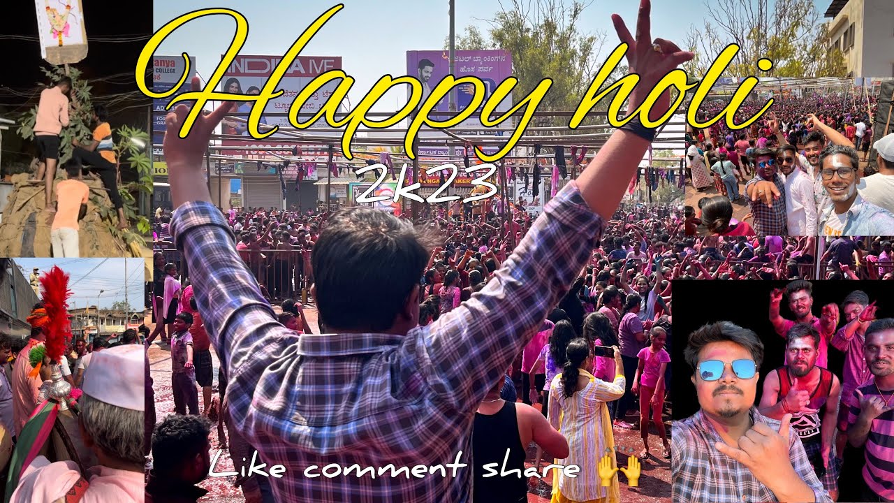 HAPPY HOLI 2k23🤩😍||VLOG VIDEO||BAGALKOTE ||