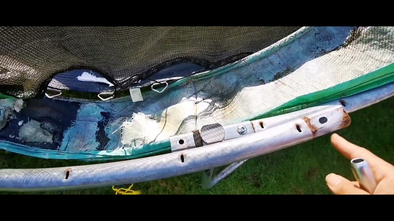 How to replace trampoline top rail?