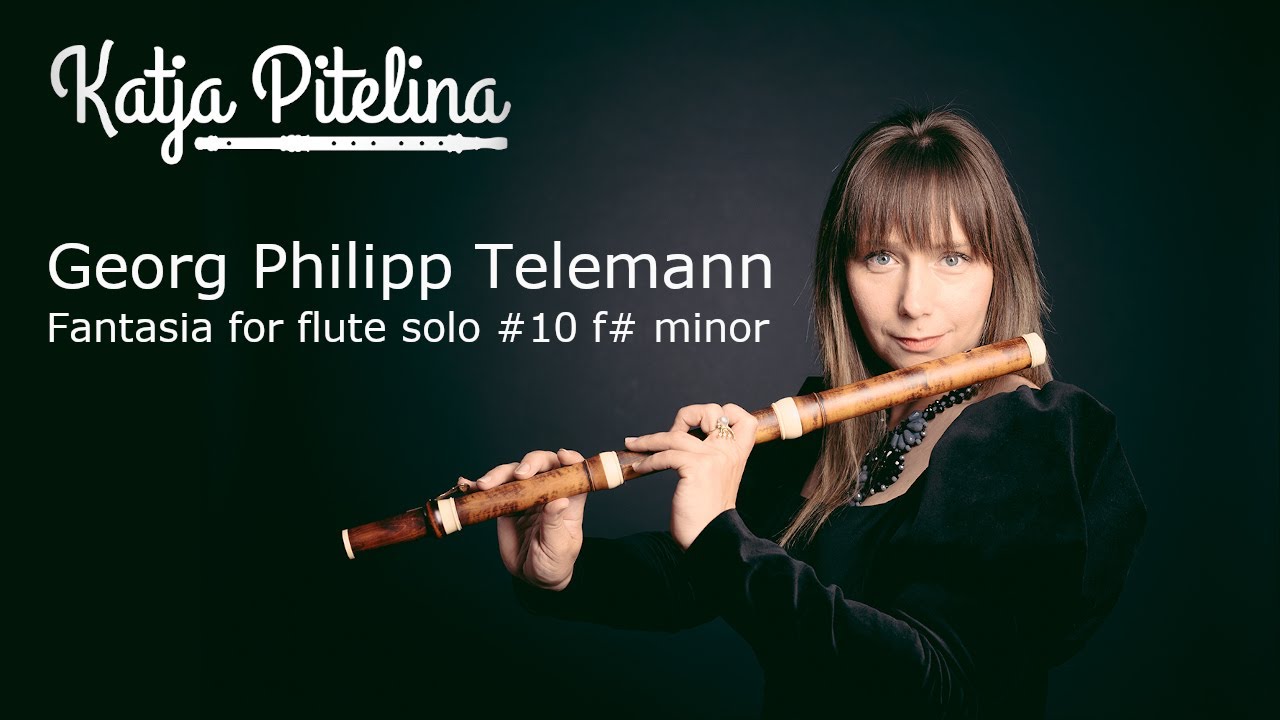 Georg Philipp Telemann Fantasia #10 f# minor for flute solo