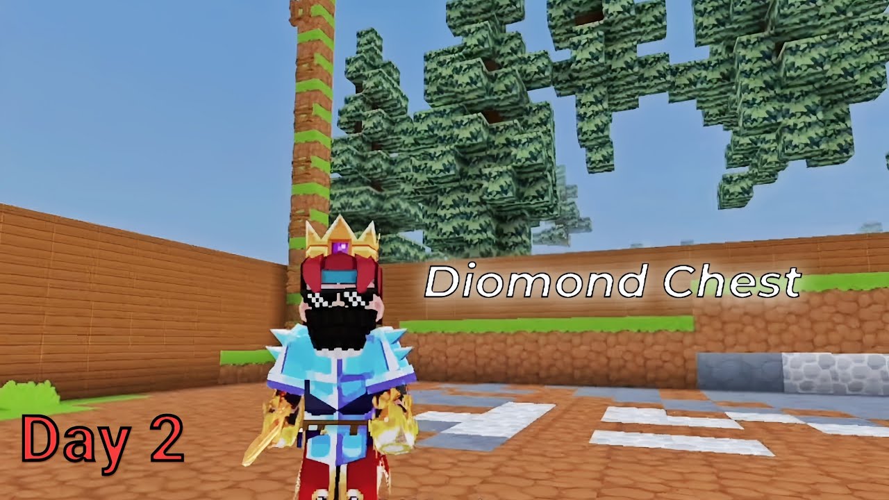 Minefun.io Survival — Day 2 😱🔥 I Got a Diamond Chestplate! #minefunio 