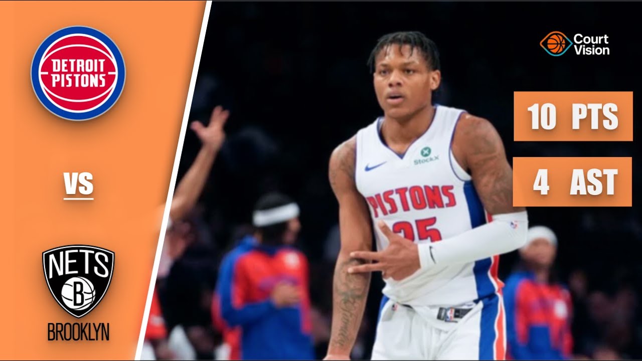 Marcus Sasser - 10 Points, 3 Steals, 4 Assists vs Nets - 2025-26 Regular Season