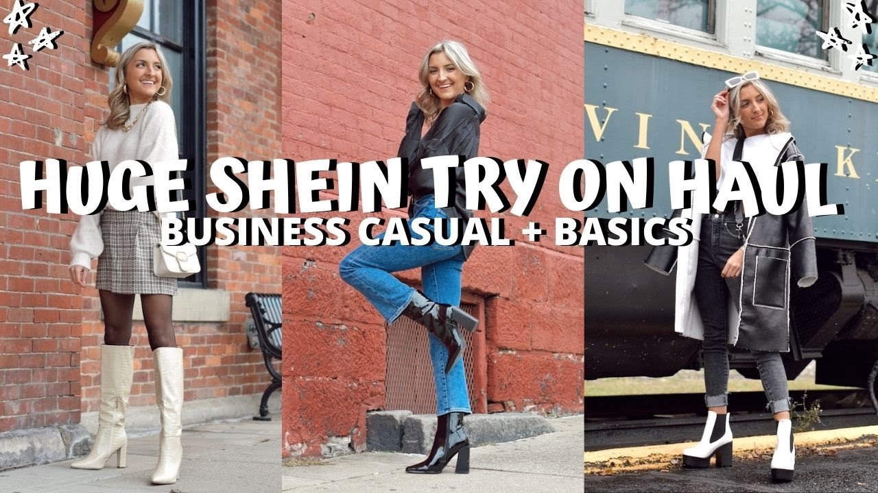 HUGE SHEIN TRY ON HAUL WINTER 2020 // business casual pieces + basics