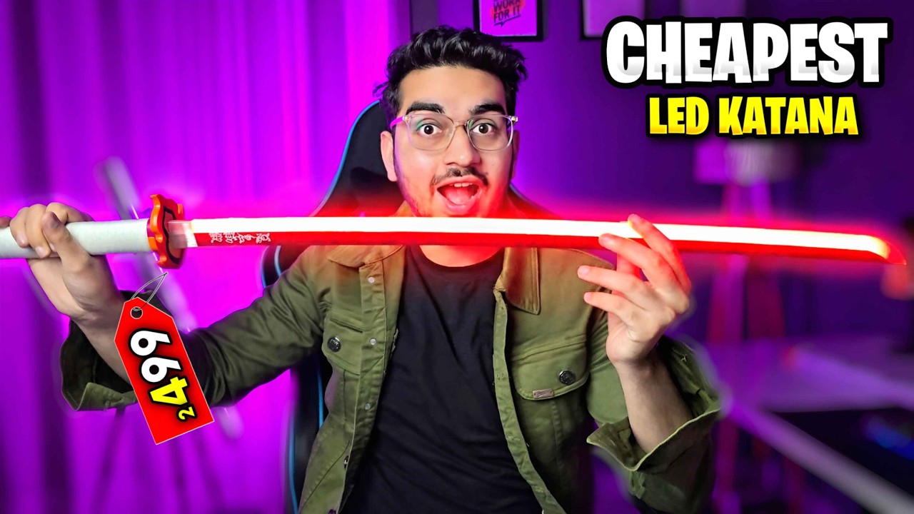 I ORDERED THE MOST CHEAPEST LED ANIME KATANA ONLINE 🤯 | Demon Slayer Infinity Castle Arc Special 