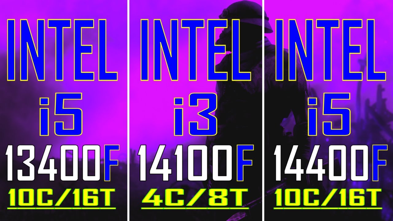 INTEL i5 13400F vs INTEL i3 14100F vs INTEL i5 14400F || PC GAMES TEST ||