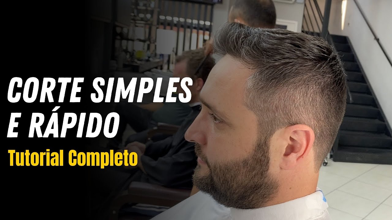 MELHOR PASSO A PASSO -  Corte Social Masculino SIMPLES E RÁPIDO | Com Farley Santiago