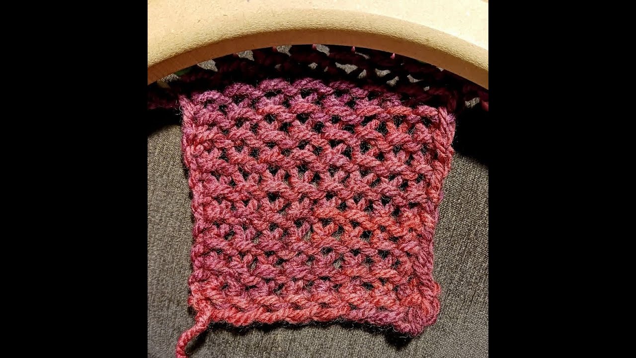 Texture Time Loom Knit Stitch for blankets hats shawls, cowls