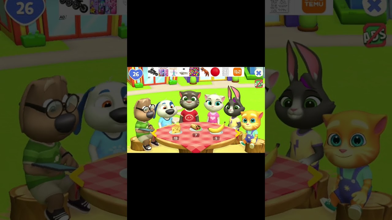 My Talking Tom Friends 2 At Playing Outside The Home