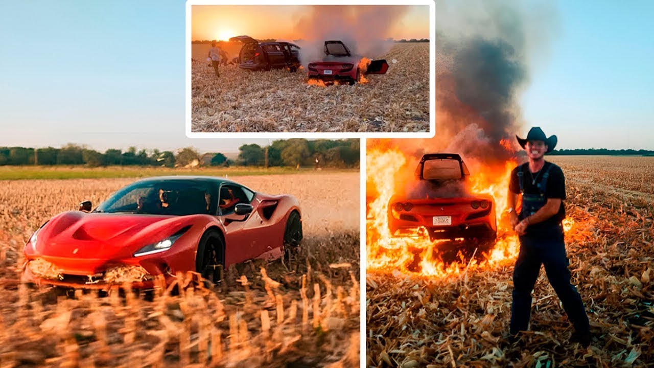 He “Accidentally” Burned His Ferrari Just For Views