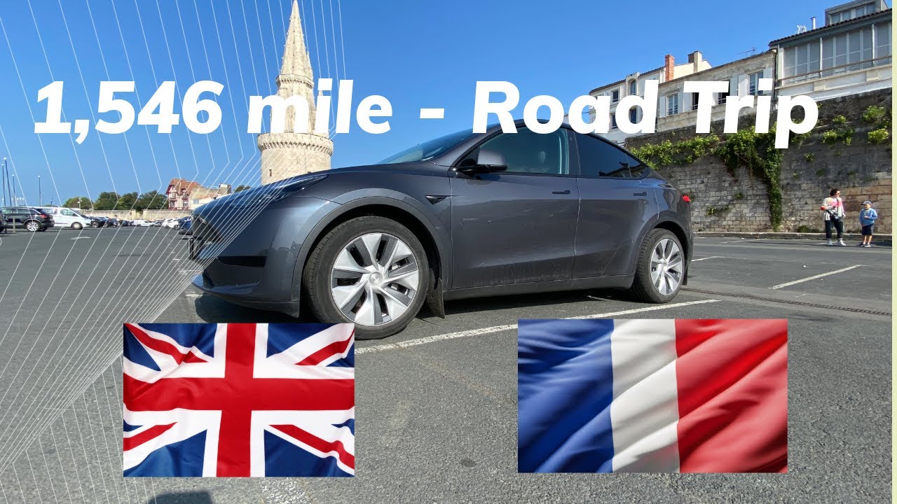 PART 1: Tesla Model Y 1,546 mile road trip from UK to France, in an LFP standard range RWD