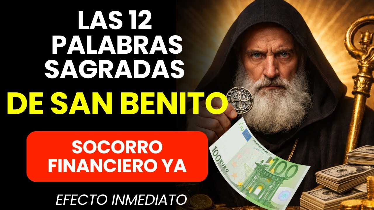 📿REZA AHORA| ORACIÓN DE LAS 12 PALABRAS DEL GRIMORIO DE SAN BENITO PARA SOCORRO FINANCIERO INMEDIATO