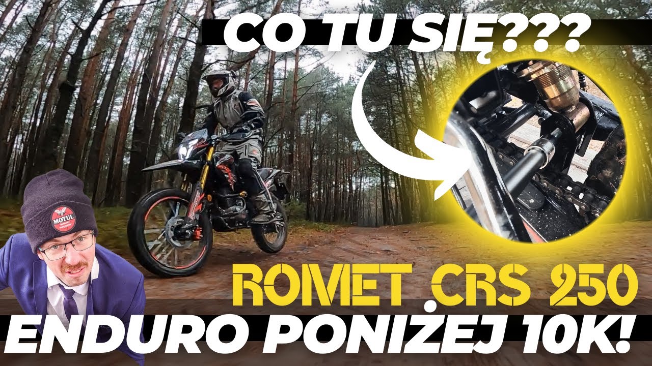 Najtańsze enduro do 10k zł i z papierem? ROMET CRS 250. Co jest nie tak?