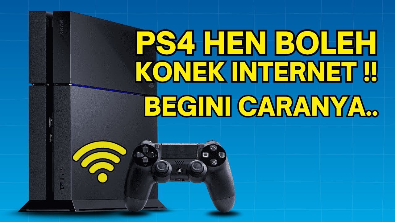 CARA Aman Connect Internet PS4 HEN Tanpa Hilang HEN‼️