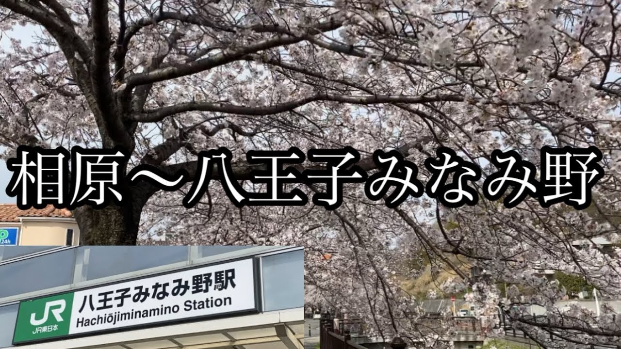 相原駅から八王子みなみ野駅まで歩きます！【東京都八王子市/町田市相原】