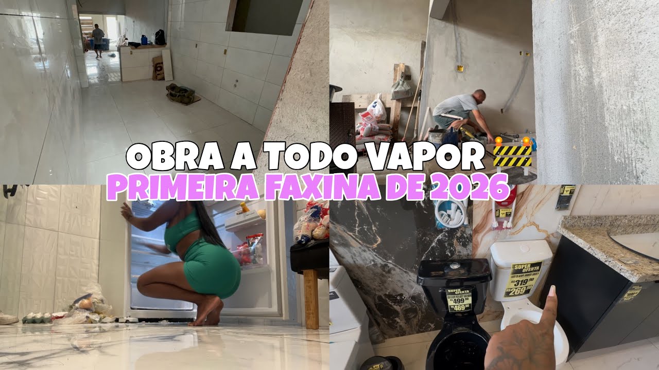 PRIMEIRA FAXINA DE 2026🥵+FUI ATRÁS DAS TINTAS E VASOS/Evillyn Vitoria 