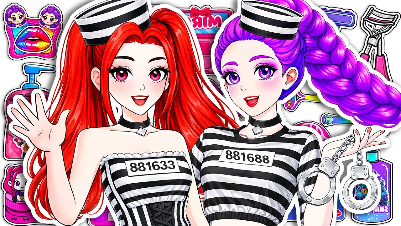 💖Paper DIY💖 KPOP DEMON HUNTERS Rumi Skincare + Makeup Blind Bag Unboxing | RESCUING RUMI MIRA PRISON