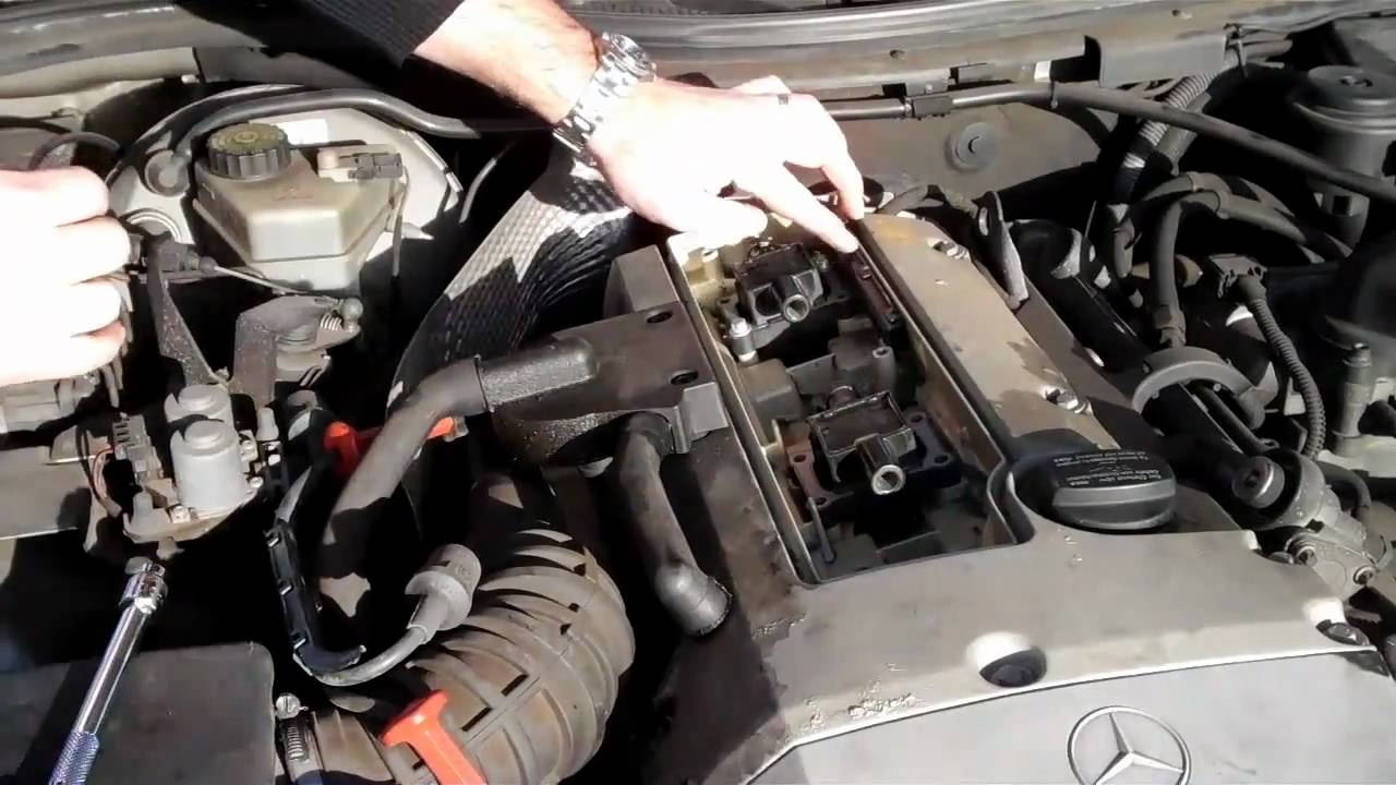 How to change spark plugs in a Mercedes SLK 230 (R170)