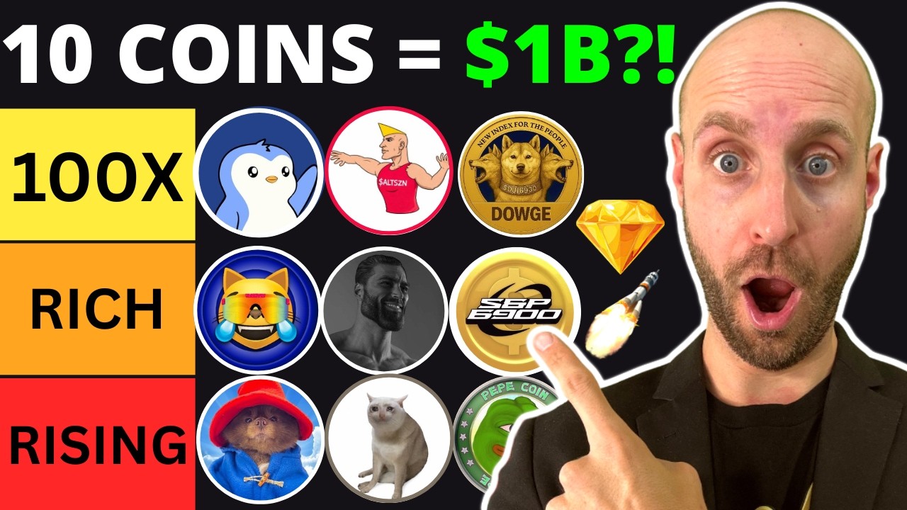 🔥Top 10 *WINNING* Crypto Memecoins UNDER $1 Set To EXPLODE SOON?! (Tier List Rankings)