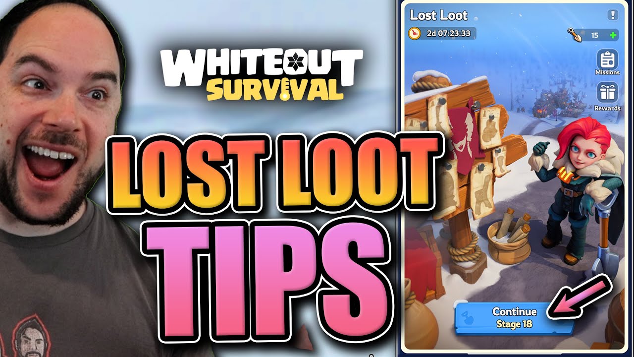 Finish more stages [tips and tricks for Lost Loot event] Whiteout Survival