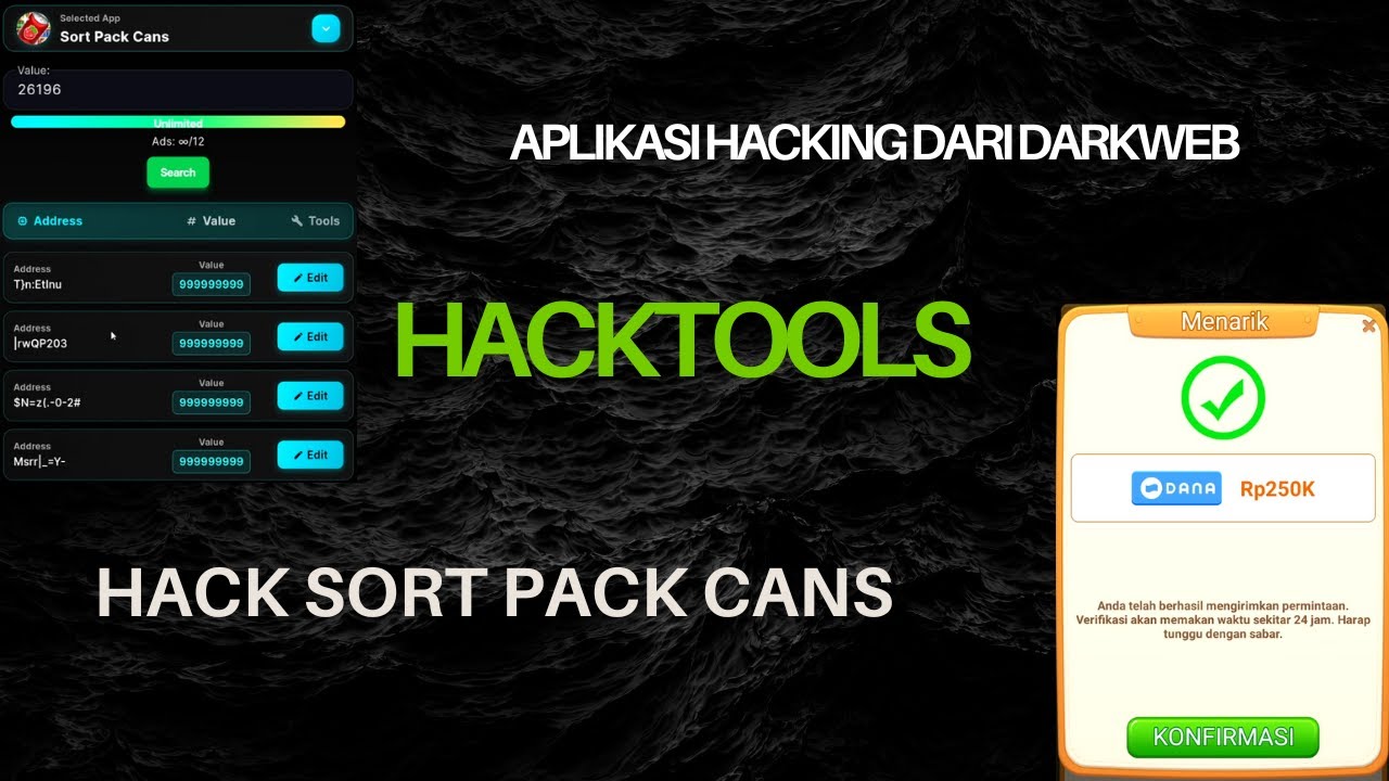 HACK APLIKASI SORT PACK CANS - NUYUL APLIKASI PENGHASIL UANG