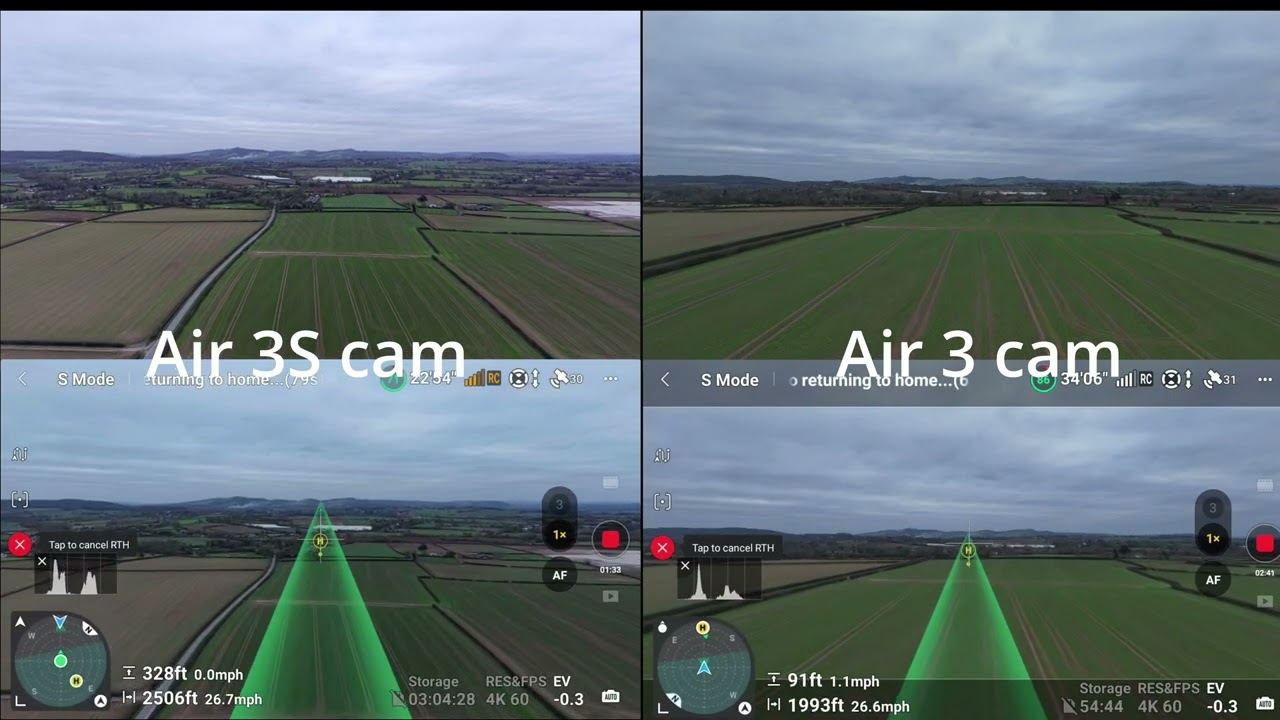 DJI Drone Speed test Air 3 V Air 3S Part Two