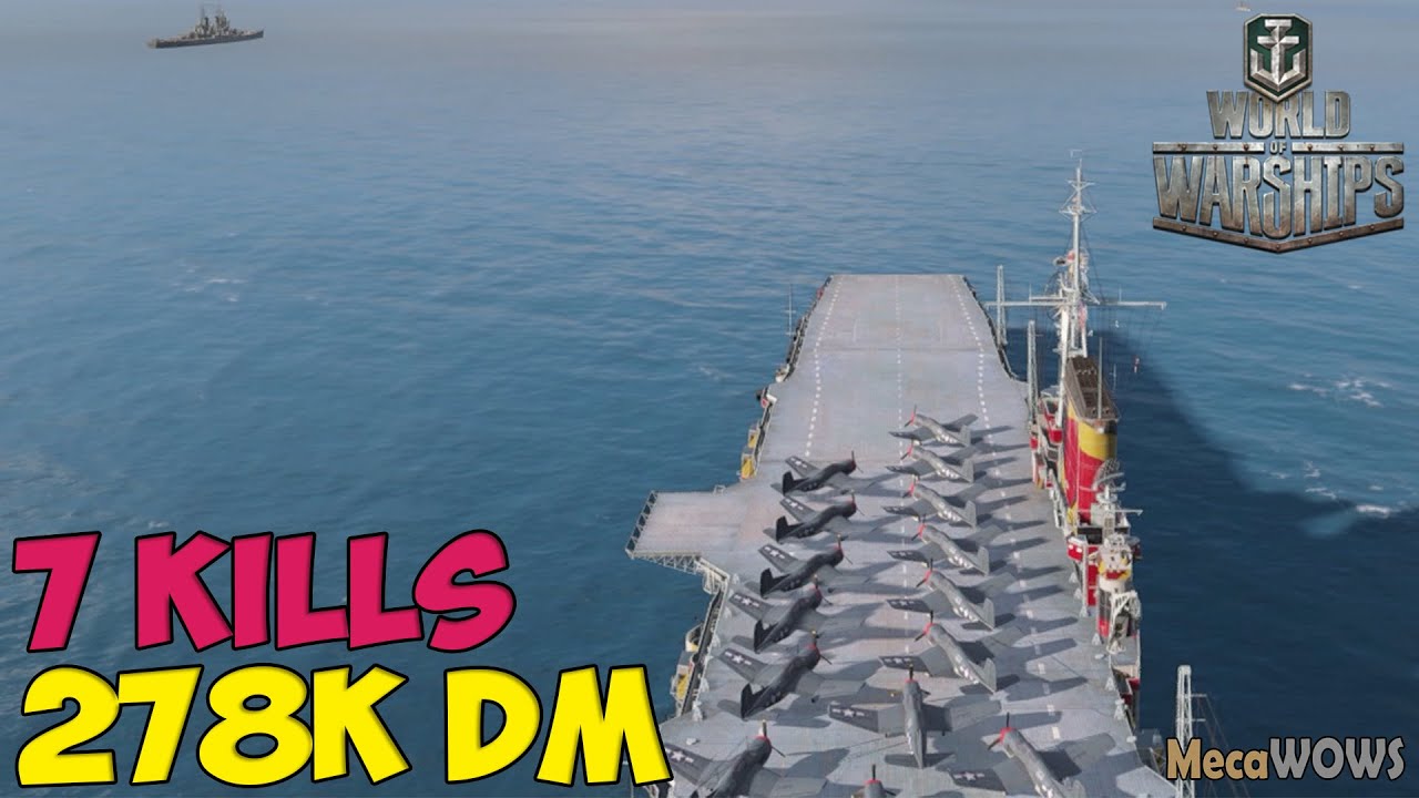 World of WarShips | Midway | 7 KILLS | 278K Damage - Replay Gameplay 1080p 60 fps