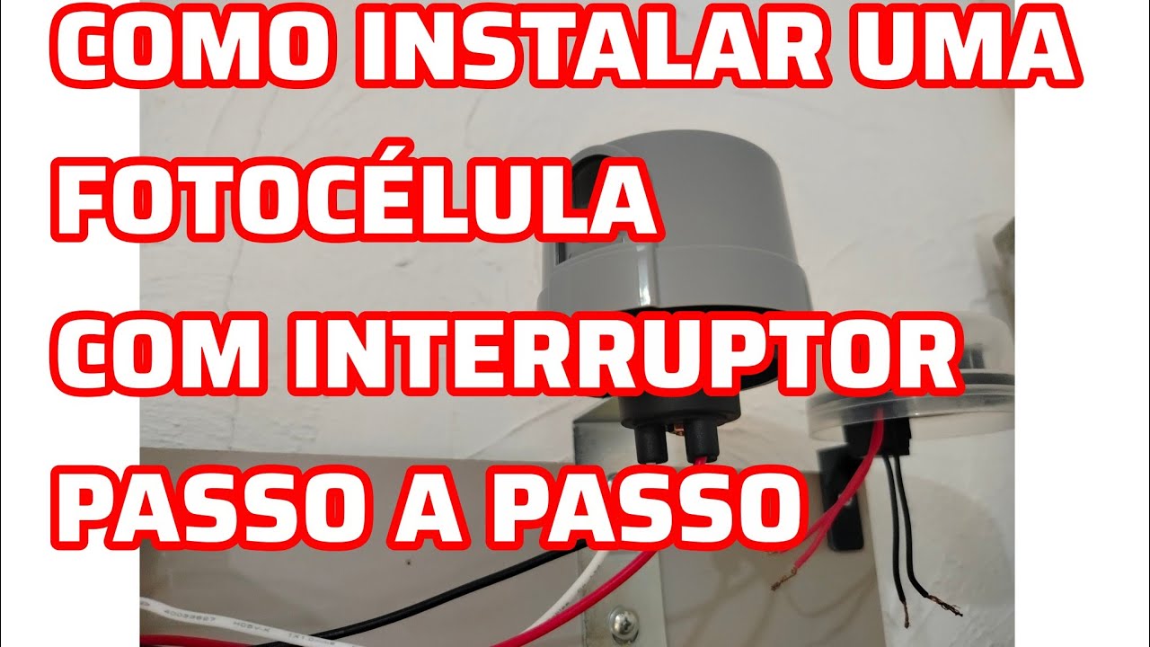 INSTALANDO  UMA FOTOCÉLULA COM INTERRUPTOR..@ElétricaBásicaComManfredo 