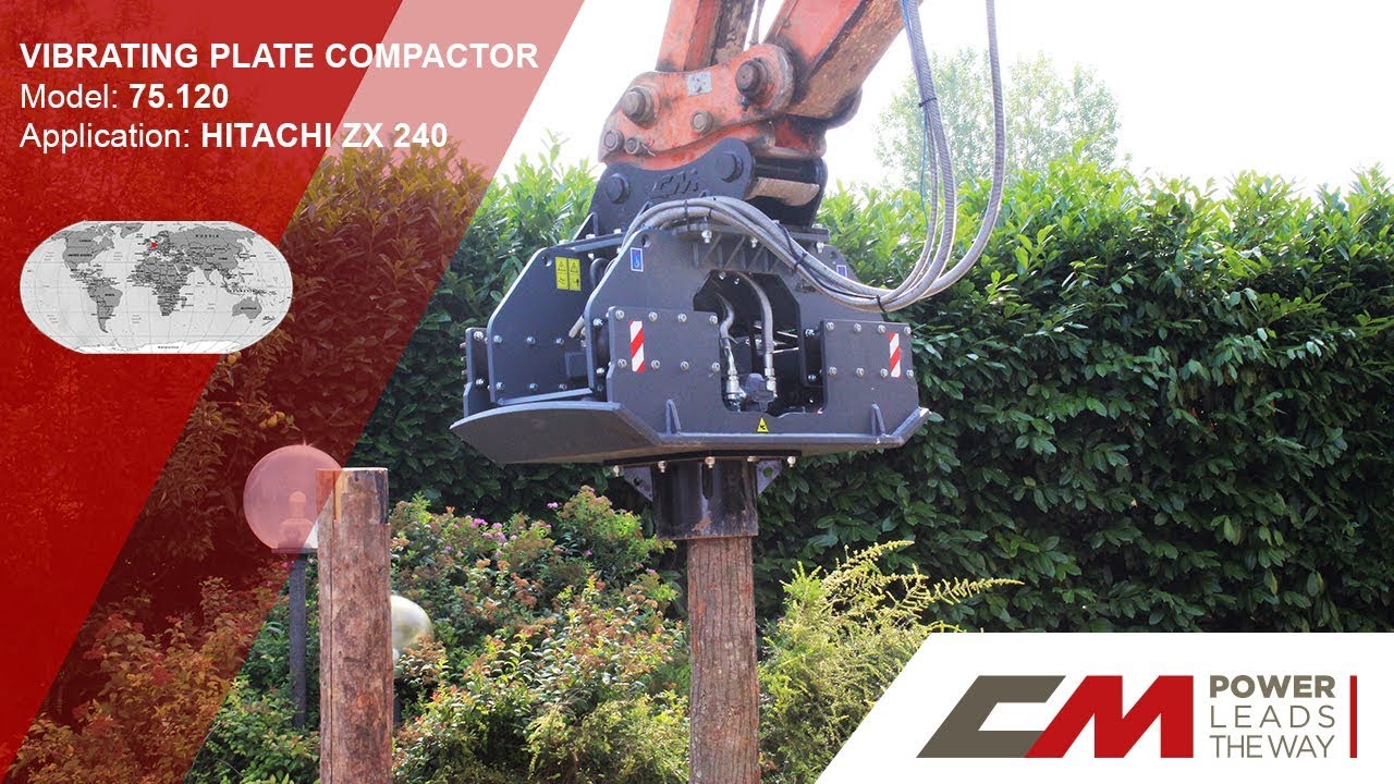 Piastra Vibrante PV 75.120 per escavatore