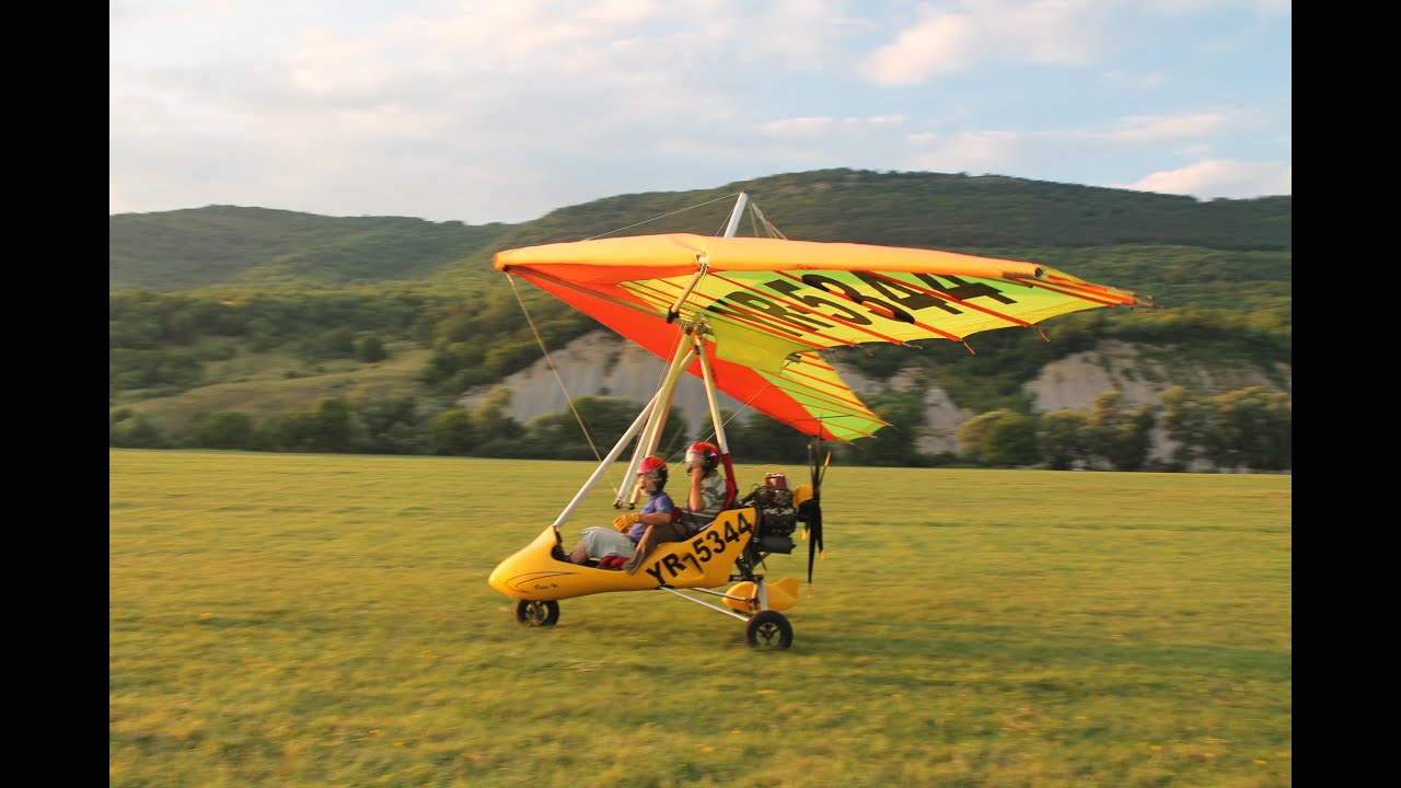 My flight in a powered hang glider