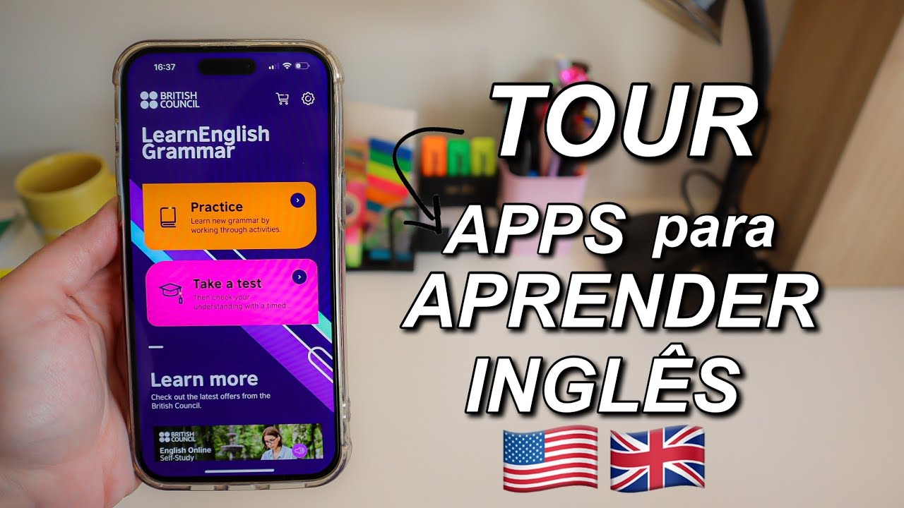 Tour completo pelos meus apps para aprender inglês 🇺🇸🇬🇧