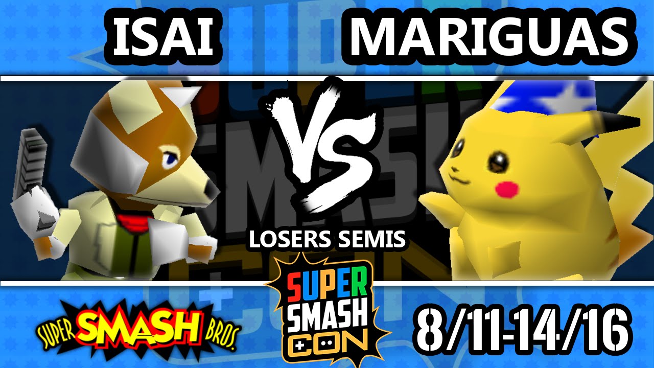 SSC 2016 Smash 64 - Isai (Fox, Pikachu) Vs. Mariguas (Green Pikachu) - SSB64 Losers Semis