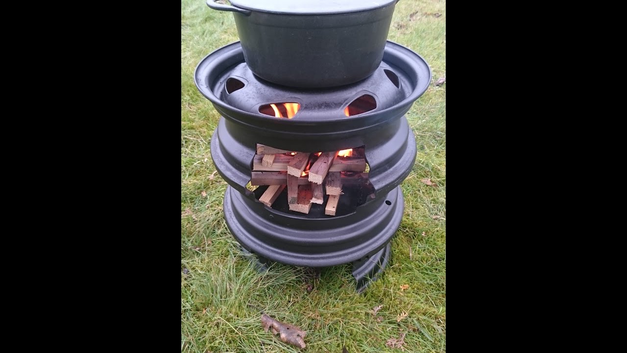 DIY Outdoorofen / Felgenofen / Grill günstig selber bauen