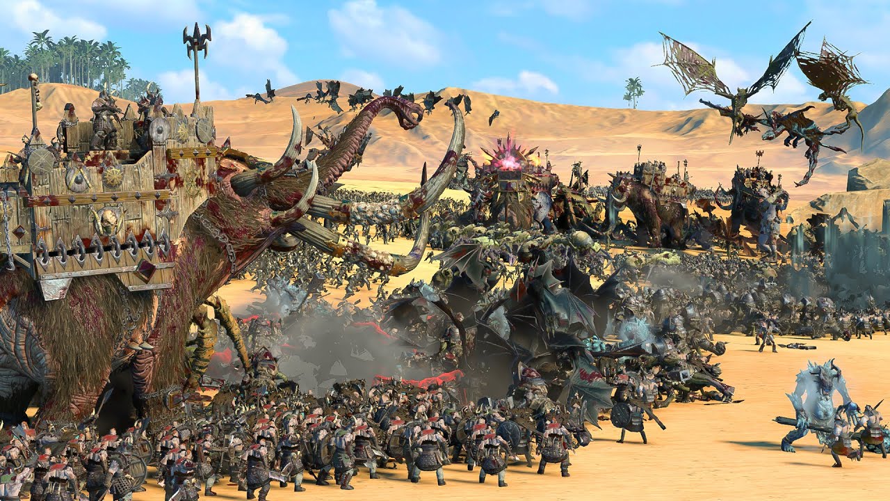 VAMPIRE COAST vs NORSCA - Total War Warhammer cinematic battle