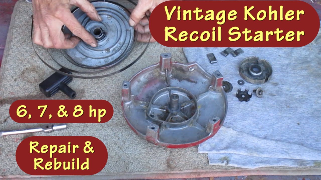 Fixing a Kohler Recoil Starter. 6, 7, or 8 hp. K141, K161, K181