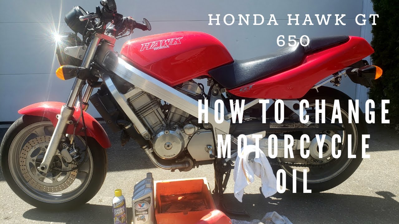 First Oil Change Of The Season! - Honda Hawk GT NT650 Oil Change