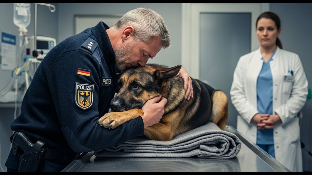 Sterbender Polizeihund Umarmt Seinen Hundeführer – Tierarzt Bemerkt Etwas Seltsames